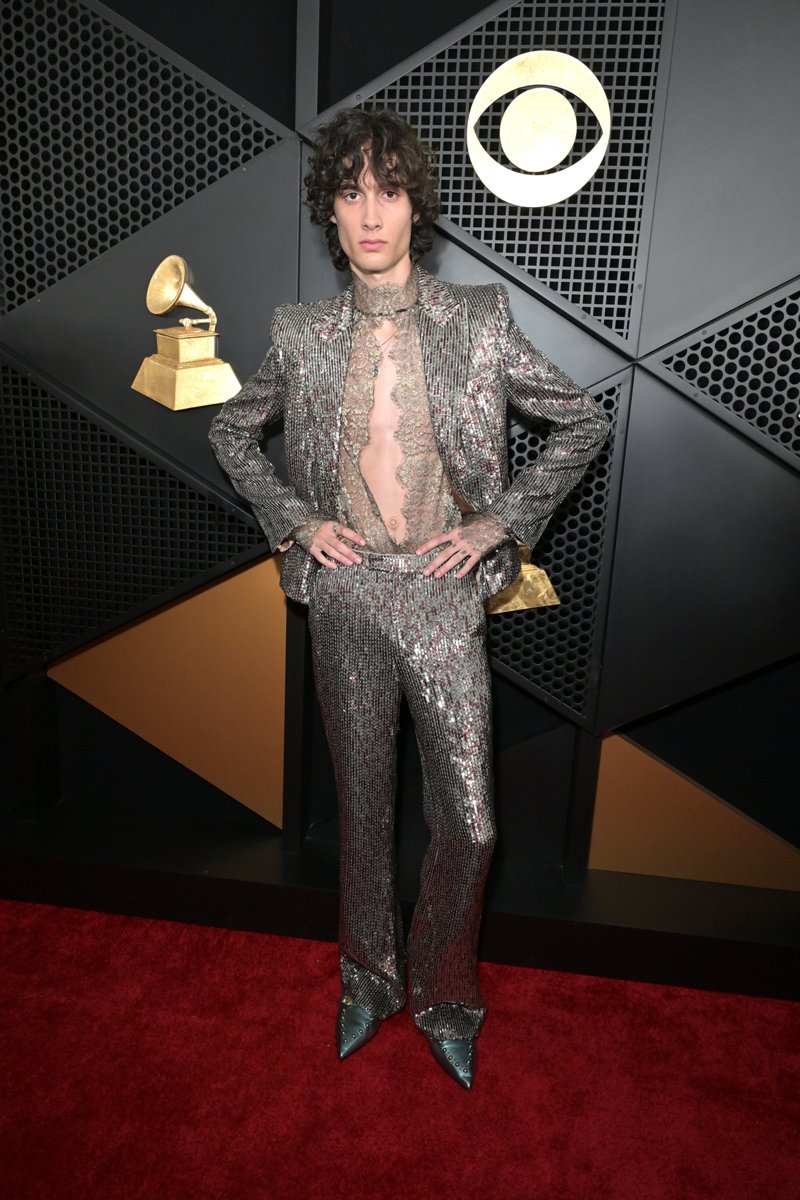 Sombr attends the 68th GRAMMY Awards on February 01, 2026 in Los Angeles, California.