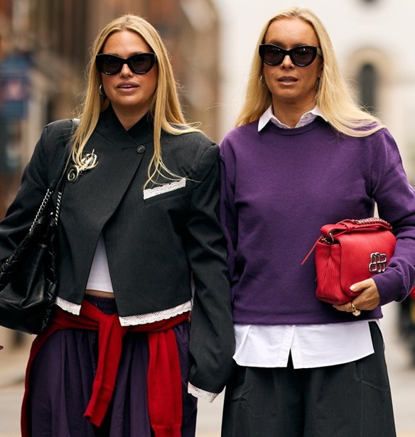 "Color Cinching", το απλό fashion trick για να προσθέσεις χρώμα στη σιλουέτα σου