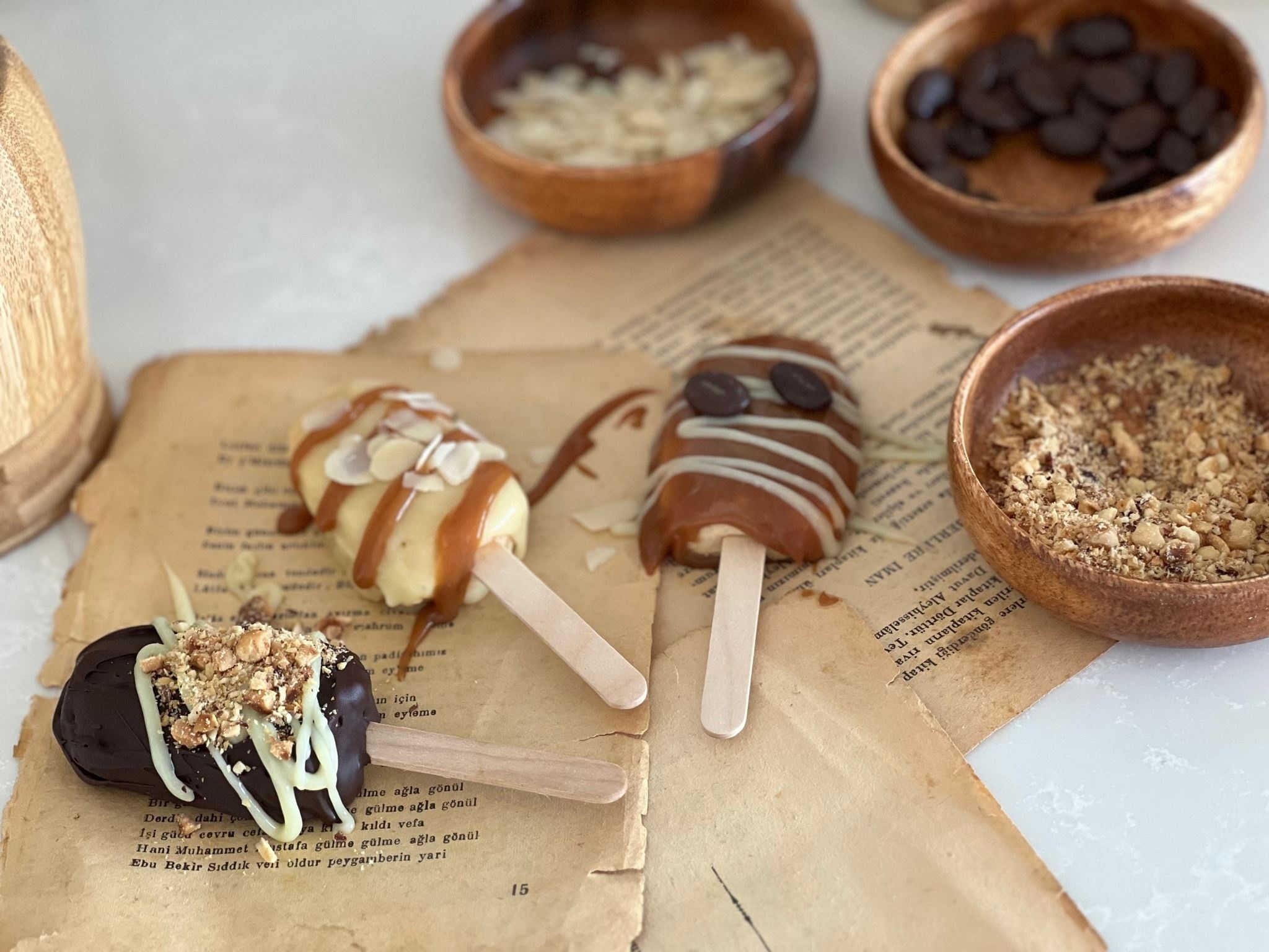 Σπιτικό παγωτό ξυλάκι banoffee με 3 υλικά
